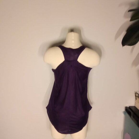 Purple Origami YOGA tank - Picture 3 of 4